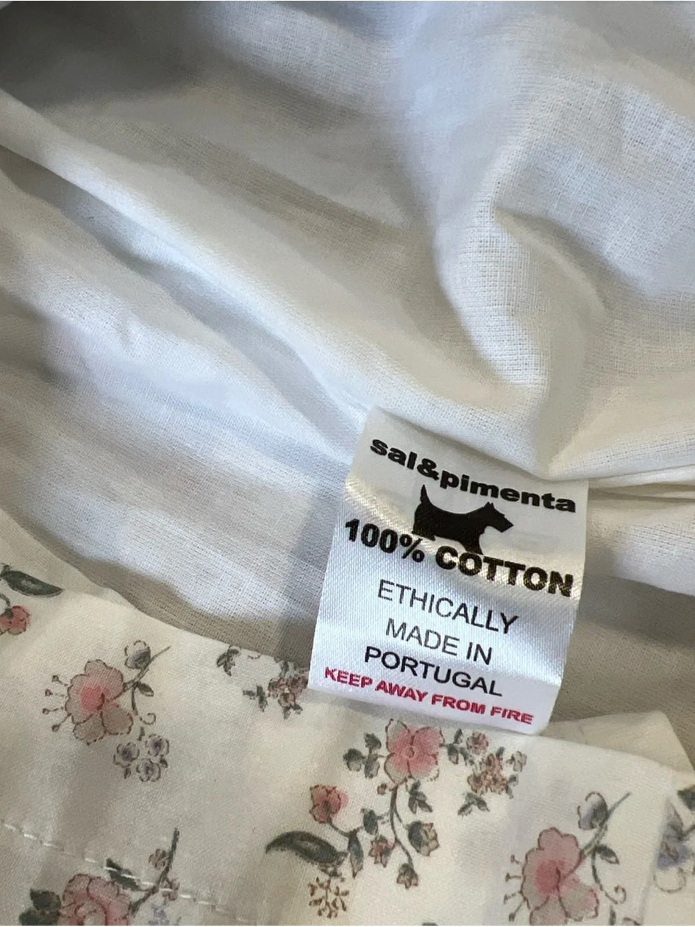 Sal & Pimenta Girls Carmo Dress Short Sleeve Floral Design Size 8 NWT Portugal